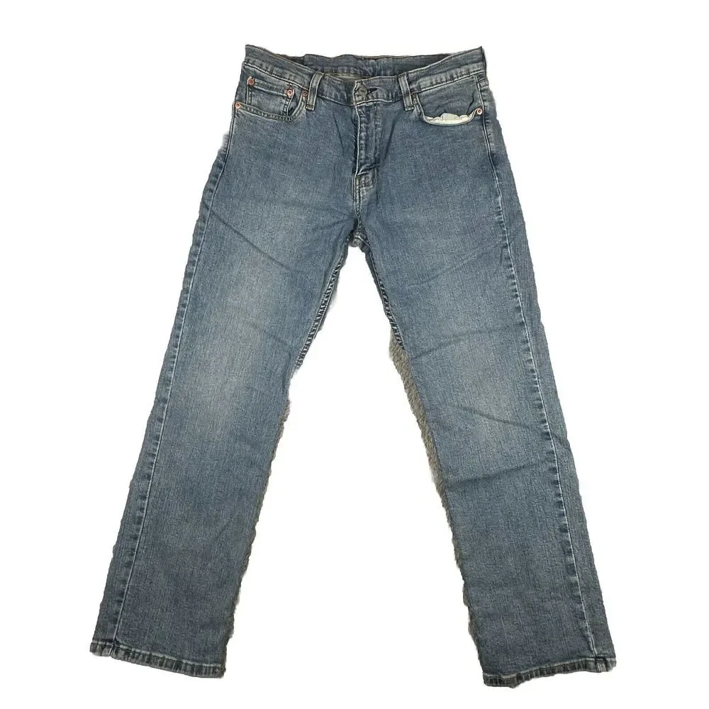 LEVI STRAUSS Men 511 Slim‎ Skinny Stretch Cotton Denim Jeans - 33x30 Medium Blue